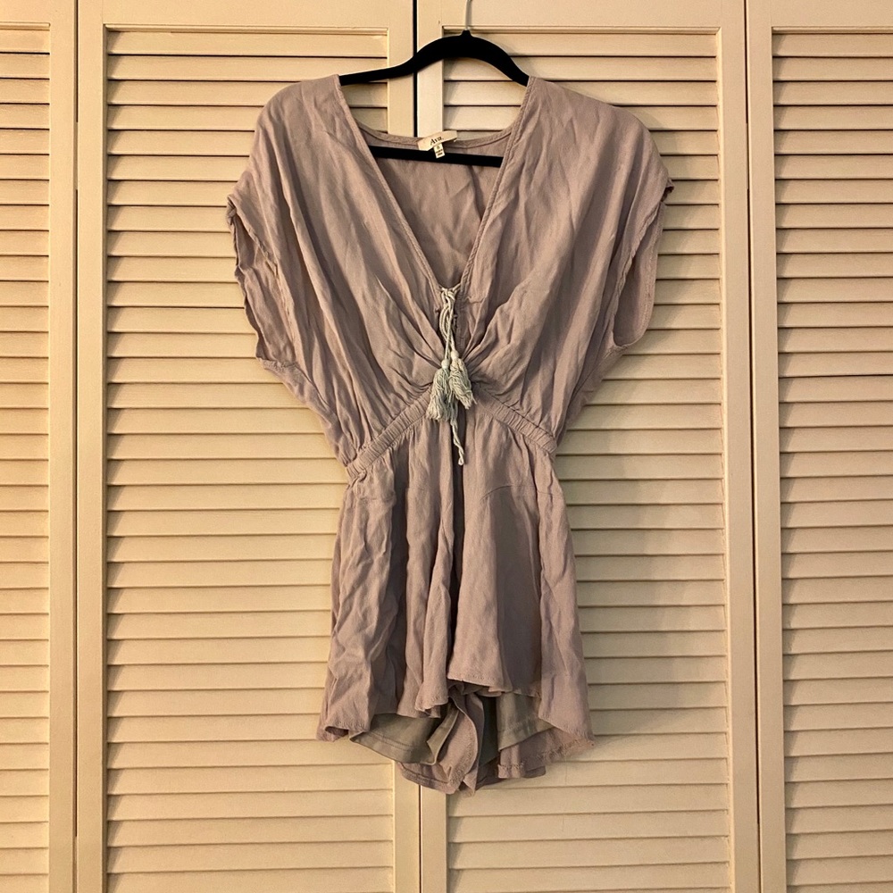 Light Purple romper with tie